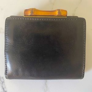 Vintage GUCCI bamboo wallet